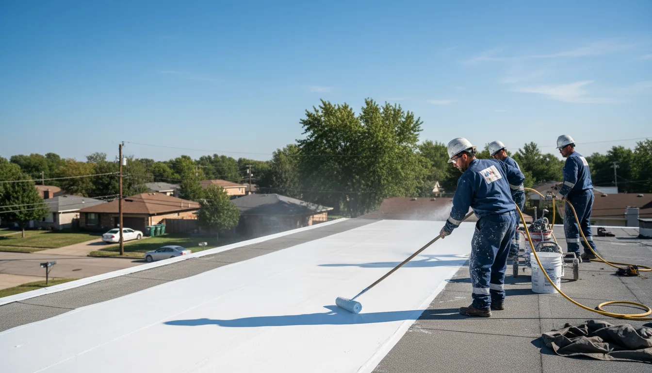 Commercial roof coating in Eau Galle, WI near me